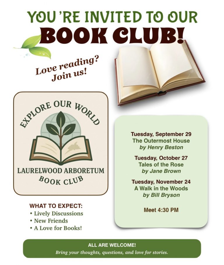 book club flyer with fall 2026 dates